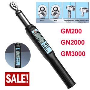 Llave dinamométrica digital llave dinamométrica ajustable 1/2" 3/8" unidad 25-3000 ft.lb - Imagen 1 de 20