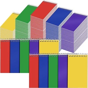 100 Pack Mini Spiral Notebooks in Bright Colors - 3'' x 5'' for Easy Note-Taking - Picture 1 of 8