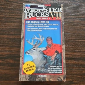 REALTREE PRESENTS MONSTER BUCKS 7, VOLUME 1 (VHS 1999) BILL JORDAN, BRAD HARRIS - Picture 1 of 4