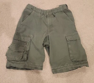 BSA Boy Scout Of America Uniform Shorts Canvas Olive Green Youth Size 10 - Picture 1 of 9