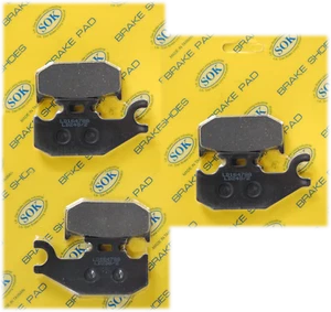 PASTILLAS DE FRENO DELANTERAS Y TRASERAS aptas para BOMBARDIER Quest 500 650 2002-2006 - Imagen 1 de 3