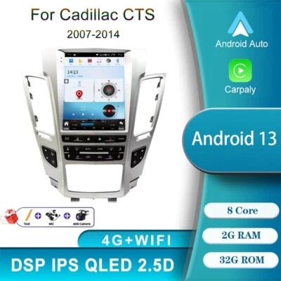 Android Para Cadillac CTS 2007-2014 Coche Multimedia Reproductor de Video Radio Navegación GPS Foto 1 de 4