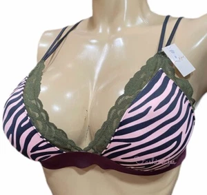 Victorias Secret Pink Laurel & Love Strappy Lightly Padded bralette bra Medium - Picture 1 of 3