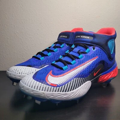 Nike Men Size 12.5 Alpha Huarache Elite 4 Mid Father's Day Baseball Cleat  - Image 1 of 4