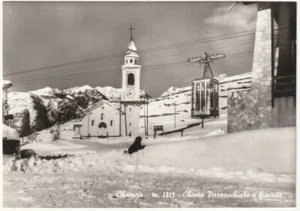 CHAMOIS - AOSTA - CHIESA PARROCCHIALE E FUNIVIA -1350- - Picture 1 of 1