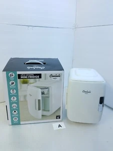 Cooluli Mini Fridge 4L/6 Can - White Electric Cooler & Warmer for Skincare - Picture 1 of 8
