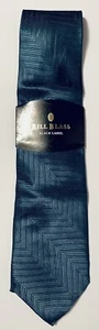 Bill Blass Black Label Blue Silk Tie Geometric NWT - Picture 1 of 4