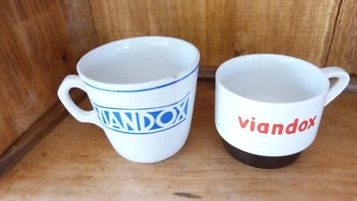 Lot 2 anciennes tasses publicitaires Viandox - Photo 1/4