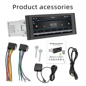 6.86" Single Din Android 12 Car Wireless CarPlay Stereo Bluetooth Radio GPS Navi - Picture 1 of 11