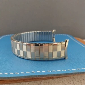 19mm 18mm Speidel Domino 1968 Yellow Gold-Filled nos Unused Vintage Watch Band - Picture 1 of 8