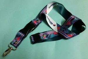 Malaysia Airlines Blue Green Lanyard Batik Steward Stewardess New Series - Picture 1 of 1