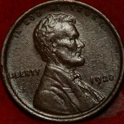 1920 Philadelphia Mint Copper Lincoln Wheat Cent - Image 1 of 2