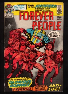 Cómic The Forever People 3 1st Glorious Godfrey Jack Kirby 1971 en estado bastante bueno-DC - Imagen 1 de 14