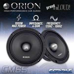 (Used) ORION Cobalt CM65 High Efficiency 6.5" Mid-Range Bullet Loudspeakers - Picture 1 of 3