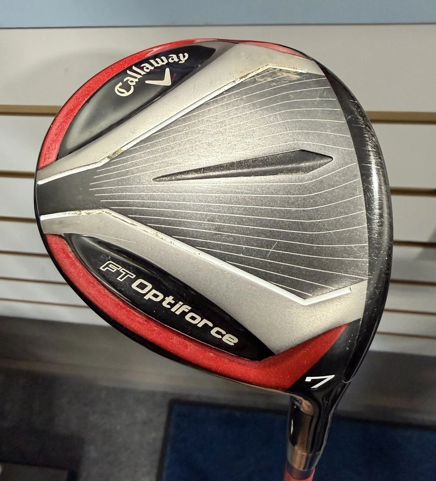 Madera Callaway FT Optiforce 7 21 grados azul diamante rígido para diestros usada Foto 1 de 4