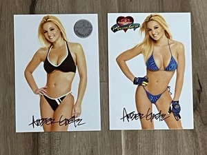 2002 Bench Warmer Karte #98 & #152 Amber Goetz Jenke signed Autogramm - Bild 1 von 6