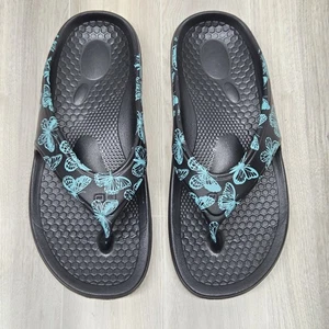 Spenco Fusion Butterfly Sandalen - weit schwarz/türkis - Bild 1 von 7