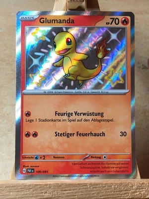 Pokemon Glumanda Shiny | Deutsch 109/091 Paldeas Schicksale | Near Mint - Bild 1 von 2