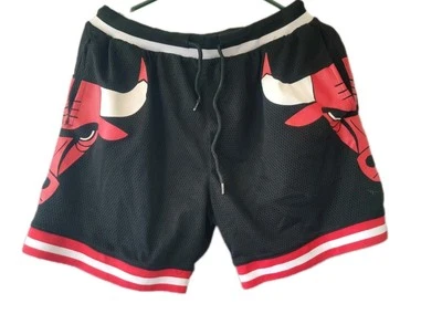 Chicago Bulls Ultra Game NBA Black Red Shorts Athletic Basketball Men's Size S - Image 1 of 4