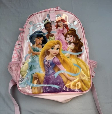 Disney Store Disney Princesa Mochila Rosa Doble Cremallera Bolso Libro Escuela  Foto 1 de 4