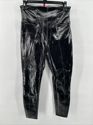 Leggings Spanx 20301Q Imitación Charol Pequeño Mediano Leggings Negro Brillante Foto 1 de 4