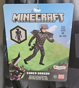 Minecraft Ender Dragon Halloween Costume Boys M 8-10 New Mask Included - Bild 1 von 4