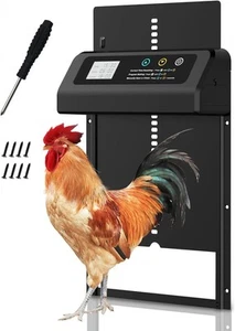 Automatic Chicken Coop Door, LCD Screen Electric Auto Chicken Coop Door with ... - Picture 1 of 8