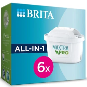 6 Pack BRITA Maxtra Pro All-in-1 Water Filter Jug Replacement Cartridges Refills - Picture 1 of 1