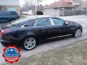 2009-2019 Jaguar XJ X351 6Pc Chrome Pillar Post Trim Stainless Steel - Bild 1 von 4