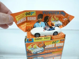CORGI TOYS 336 JAMES BOND TOYOTA 2000GT 007 - 1:43 - GOOD IN BOX WITH INLAY - Imagen 1 de 12
