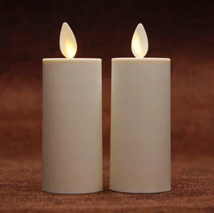 Luminara Flameless Battery Operated Votive Candles Ivory Moving Wick Remote LED - Picture 1 of 19