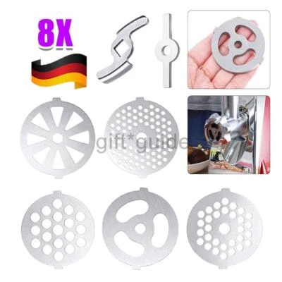 8 Stück Lochscheiben Für Fleischwolf Befestigung Ersatzteile Zubehör Ersatz - Bild 1 von 4