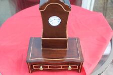 NICE MID VICTORIAN C 1860 POCKET WATCH STAND BOX NICE INLAY PULL OUT DRAWER ACE