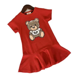 Children's Short Sleeve Princess Dress Half Sleeve Comfortable Dress - Picture 1 of 6