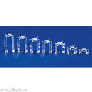 7pc Acrylic Ring Display Set Acrylic Ring Holders Jewelry Showcase Display Stand - Picture 1 of 2