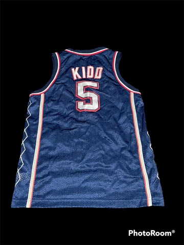 Vintage Nike New Jersey Nets Jason Kidd 5 Authentic NBA Jersey Youth Size Large Cover