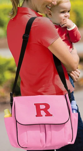 RUTGERS Diaper Bag University Bags TOP RU BABY SHOWER GIFT! FEATURE LOADED! Cover