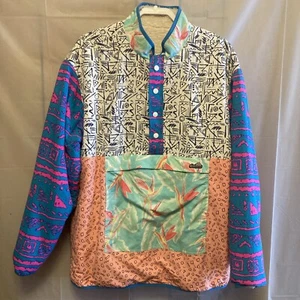 Chubbies Wanderers Club Pullover Reversible Sherpa Jacket XL Retro VTG 23x29 - Picture 1 of 15