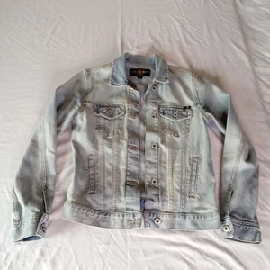 Lucky Brand Tomboy Trucker Denim Classic Jeansjacke Damen Größe XS helle Waschung - Bild 1 von 9