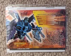 Hasbro Transformers Botcon / Fan Club Spinister Tech Spec & Instructions - Picture 1 of 1