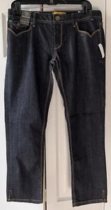New w/ Tags ~ WOMEN'S DESIGNER MEK DENIM USA NAXOS ~ SKINNY CROP JEANS ~ Size 30 - Picture 1 of 15