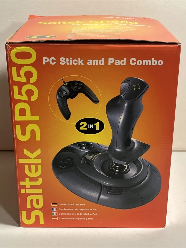 Saitek SP550 USB Joystick & Gamepad Fusion For PC Sealed - Image 1 of 4