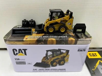 DieCast Masters Cat 242D3 Steer Loader 1/50 Scale Metal Model Toy Gifts DM85676 - Image 1 of 3