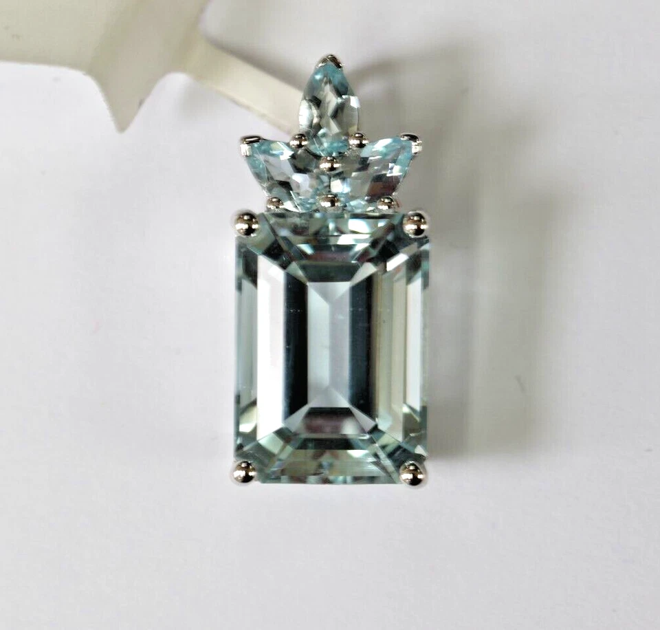 Colgante aguamarina/topacio azul Foto 1 de 1