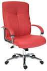 Hoxton RED Leather Executive Office Chair by Teknik office with free Delivery