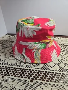 POLO Ralph Lauren (L/XL) Unisex Bucket Hat Cap Red Floral Print Men Women Easter - Picture 1 of 15