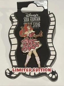 Disney Soda Fountain Pin Jessica Hollywood LE300 LE 300 New on Card MINT v1 - Picture 1 of 3