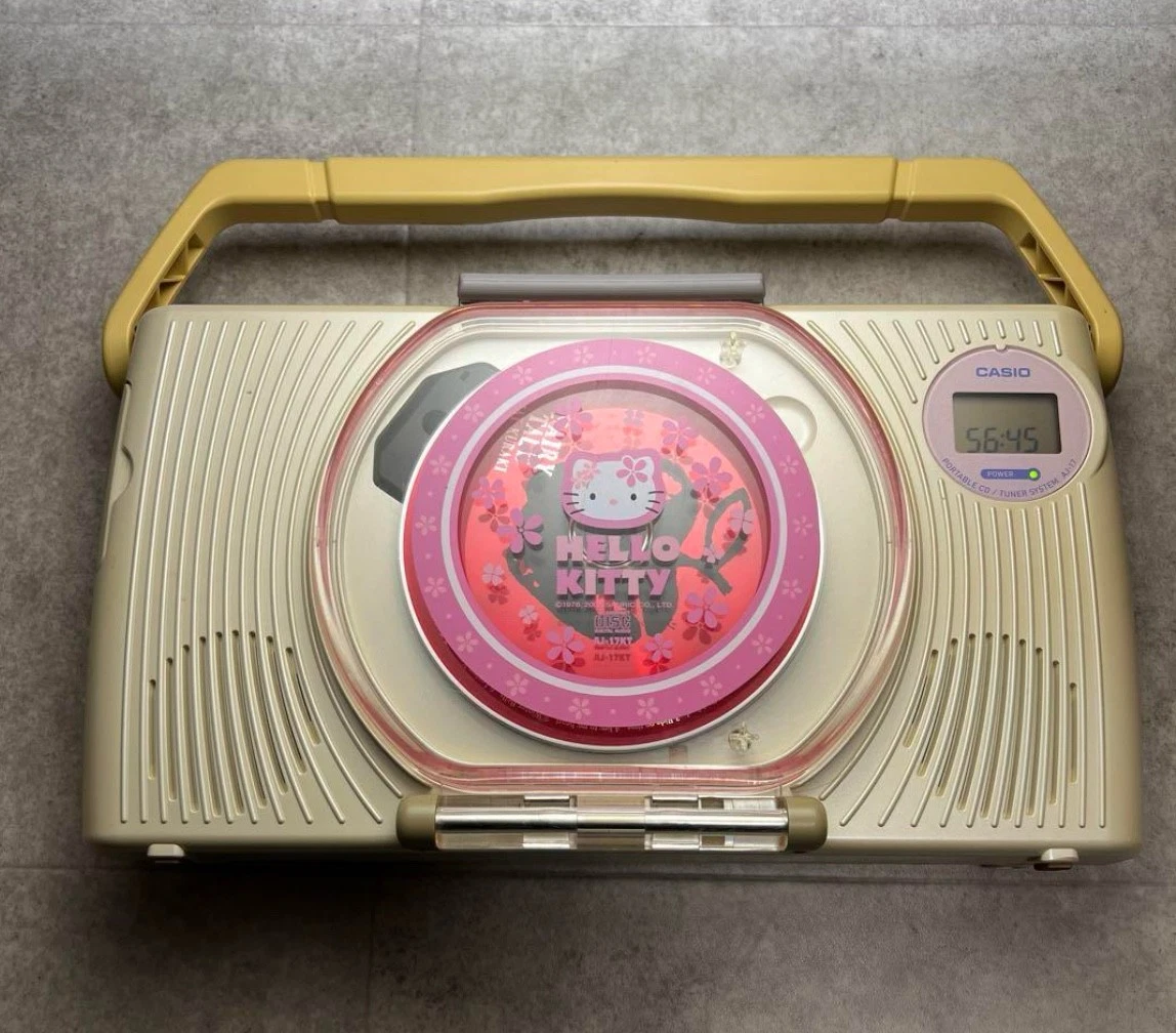 A262-7 Hello kitty ハローキティ CDディスクマン　ジャンク A262-7 Hello kitty ハローキティ CDディスクマン ジャンク - メルカリ