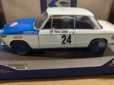 SOLIDO BMW 2002 TII WHITE #24 MAKINEN/EASTER RALLYE MONTE CARLO 1969 1:18 NEUF B - Photo 1/4
