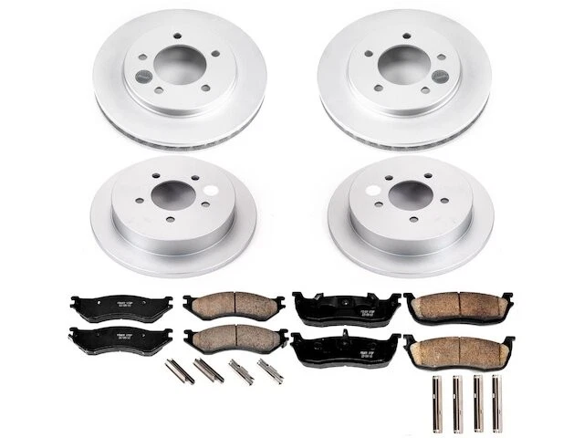 Kit de pastillas de freno delanteras y traseras y rotor para Lincoln Navigator GD481PW 2000-2002 Foto 1 de 1